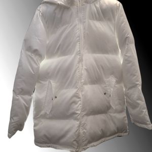 White Winter Down coat